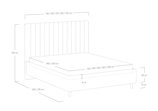 Кровать Amanda